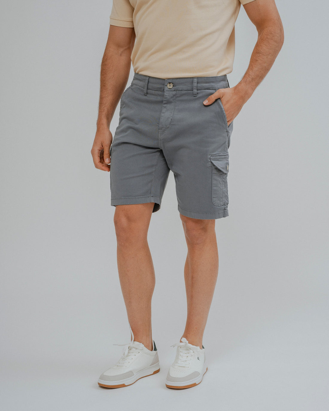 BERMUDA CHINO CARGO CELESTE