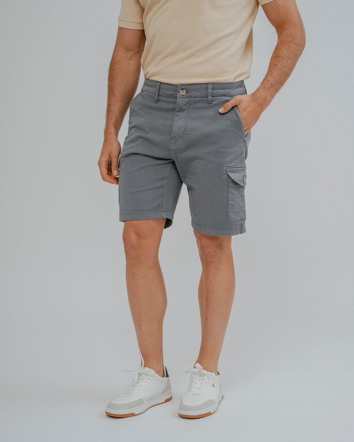 BERMUDA CHINO CARGO CELESTE