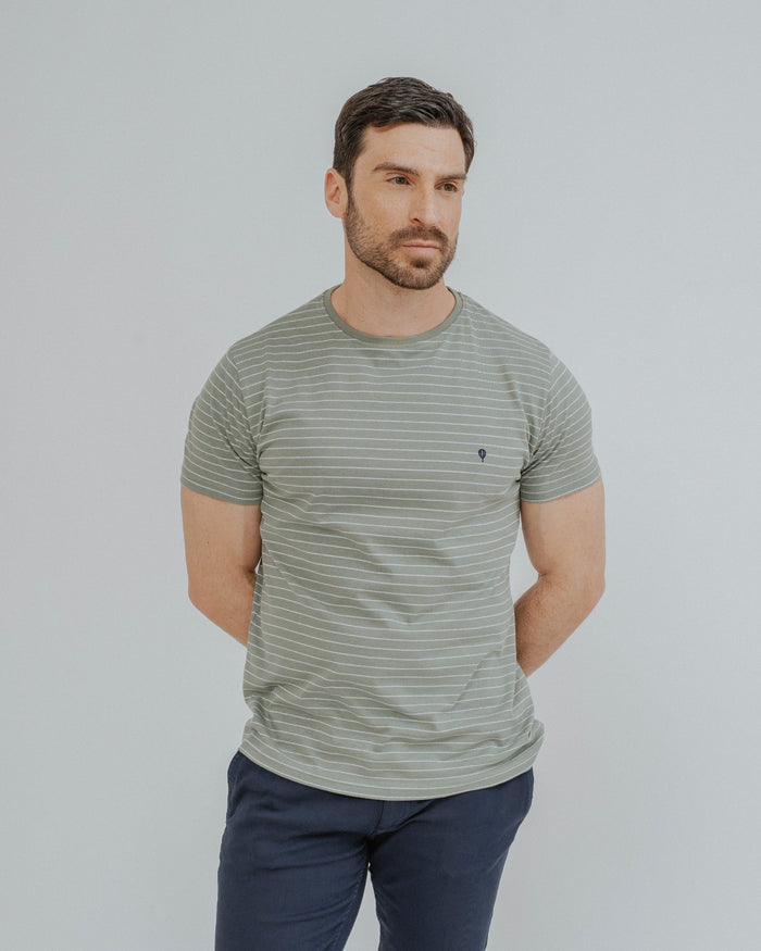 CAMISETA VERDE RAYA DIPLOMÁTICA